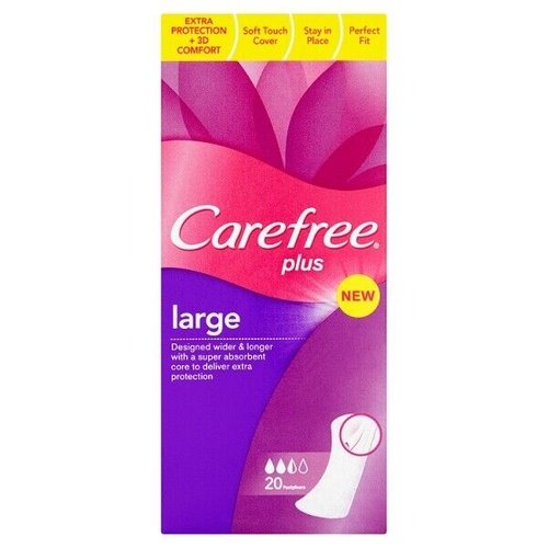 Carefree Plus Large 20 Pantyliners