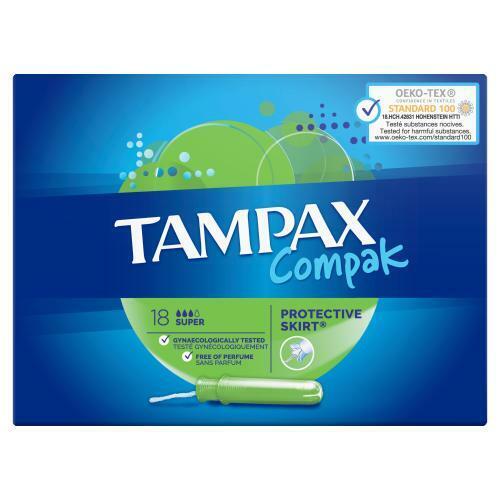 Tampax Compak Applicator Tampons Super Pack Of 18