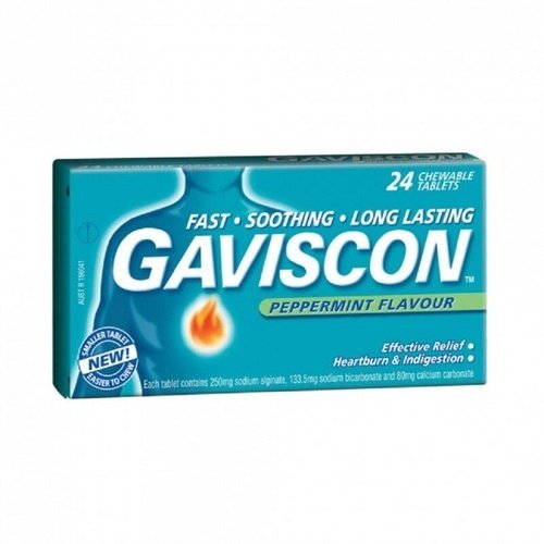 GAVISCON PEPPERMINT TABS 24