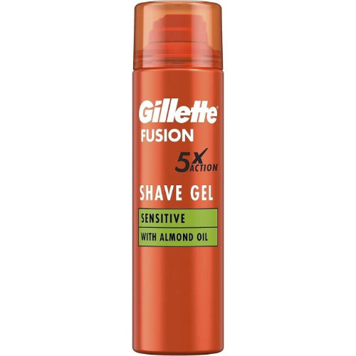 Gillette Fusion Sensitive Skin Shaving Gel With Almond Oil 240ml
