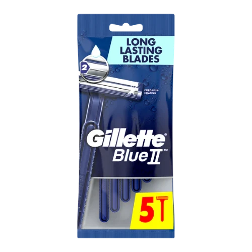 Gillette Blue II Men's Disposable Razor 5pack