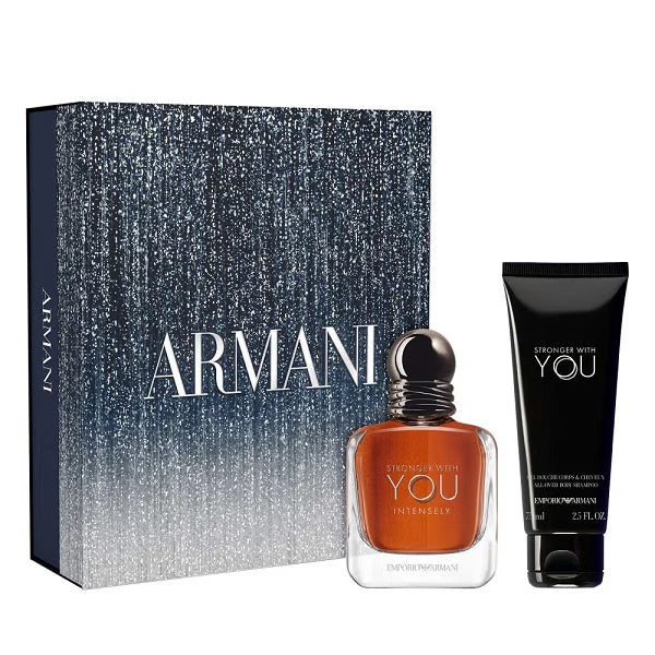 Emporio Armani Stronger With You Intensely 50ml EDP Intense Spray + 75ml Body Shampoo Gift Set 2025