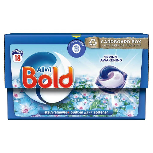 Bold All-in-1 Washing Liquid Spring Awakening Capsules 18 Washes