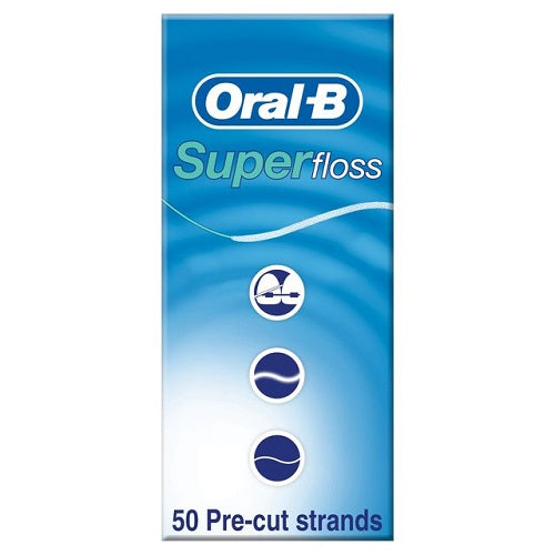 Oral-b Super Floss Dental Floss - 50 Pre-cut Strands