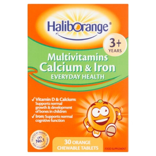 HALIBORANGE M/VITS CAL & IRON 30 ORANGE TABS