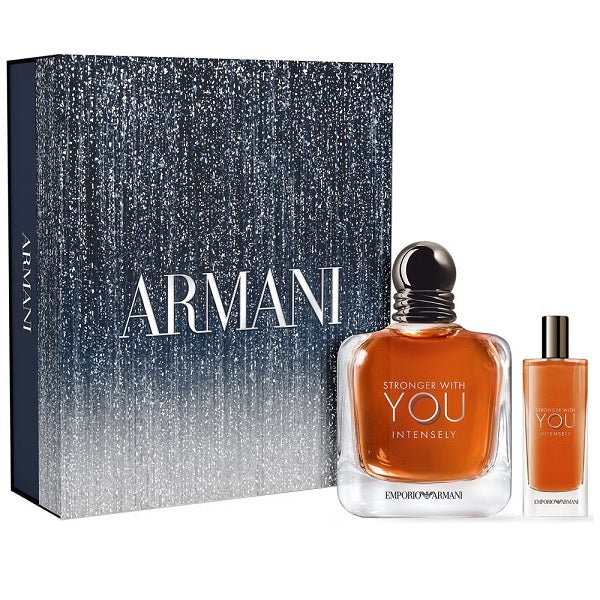 Emporio Armani Stronger With You Intensely 100ml EDP Intense Spray +15ml EDP Intense Spray Gift Set 2025