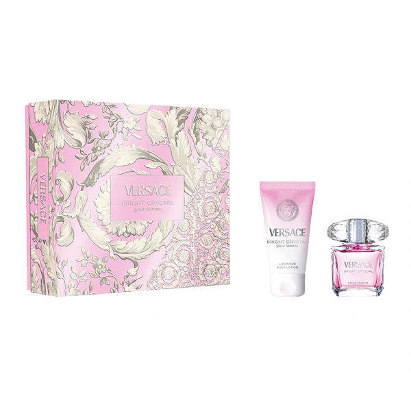 Versace Bright Crystal 30ml Eau De Toilette Spray + 50ml Body Lotion Gift Set 2025