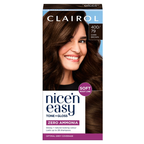 Clairol Nice and Easy Tone and Gloss Dark Brown 400/ 79