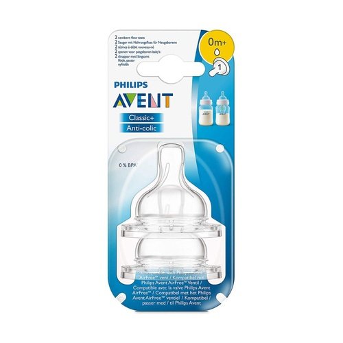 Avent Classic 2 Newborn Flow Anti-ColicTeats 0m+