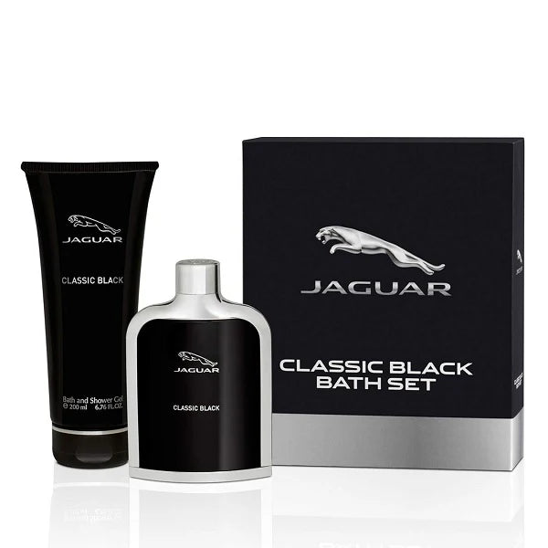 Jaguar Classic Black 100ml EDT Spray + 200ml Bath & Shower Gel Gift Set