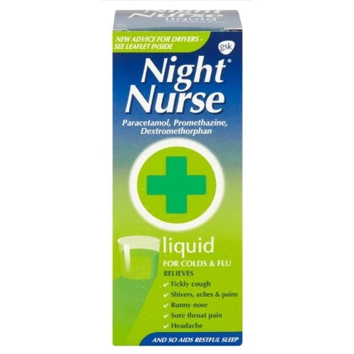 Night Nurse Liquid for Colds & Flu 160ml (MAX 1 PER PERSON)