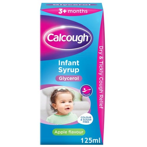 Calcough 3+ Months Infant 125ml Syrup Apple Flavour