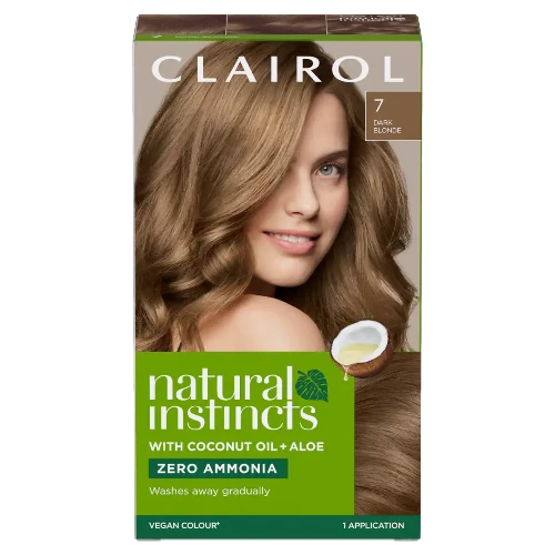 Clairol Natural Instincts Hair Color Dye No Ammonia 7 Dark Blonde Brand New