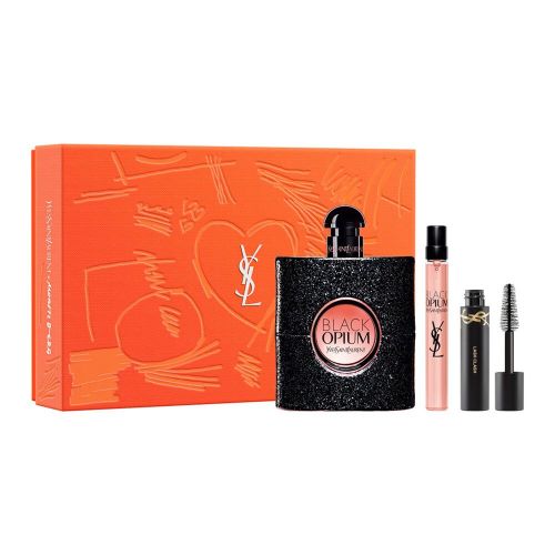 Yves Saint Laurent Black Opium 90ml EDP Spray + 10ml EDP Spray + 2ml Mascara