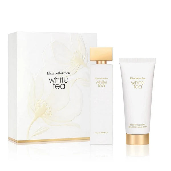 Elizabeth Arden White Tea 100ml EDP Spray + 100ml Body Water Cream Gift Set