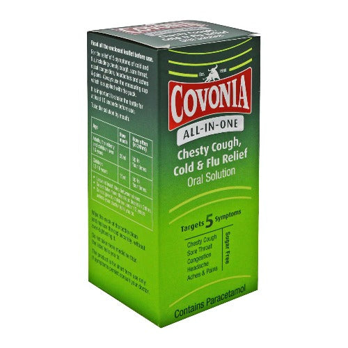 Covonia All-In-One 160ml Chesty Cough Cold & Flu Relief