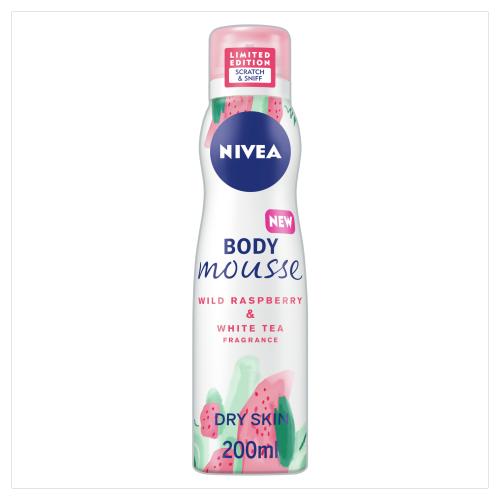 NIVEA B/LOTION MOUSSE RASPBERRY 200ML