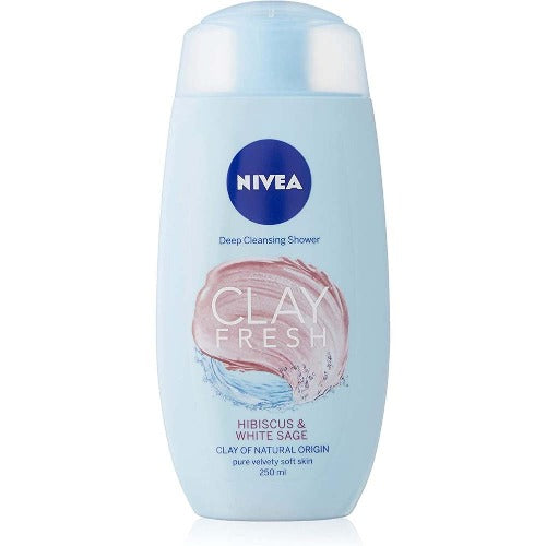 NIVEA SHOWER GEL CLAY HIBIS 250ML