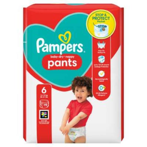 PAMPERS BABY DRY PANTS SIZE 6