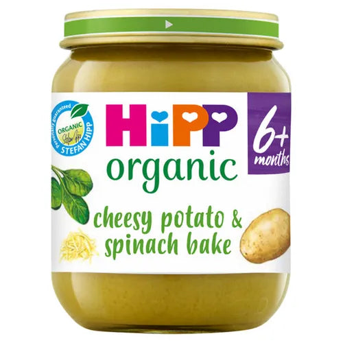 Hipp Organic Cheesy Potato & Spinach Bake Baby Food Jar 6+ Months 125g