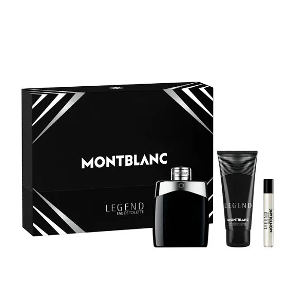 Mont Blanc Legend 100ml EDT Spray + 7.5ml EDT Spray + 100ml Shower Gel Gift Set 2026