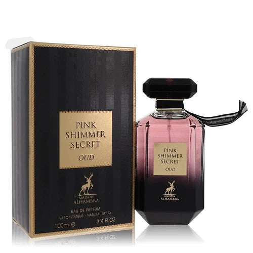 Maison Alhambra Pink Shimmer Secret Oud 100ml Eau De Parfum Spray