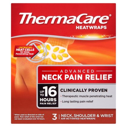 Thermacare Heat Wraps For Neck, Wrist & Shoulders - 3 Single Use Wraps
