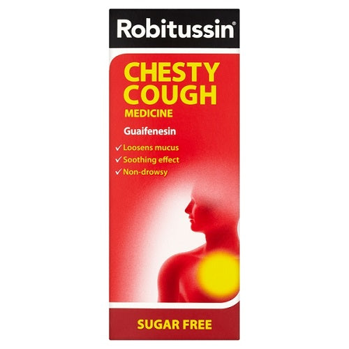 ROBITUSSIN CHESTY COUGH MEDICINE 250ML  SUGER FREE