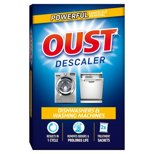 Oust Dishwasher & Washing Machine Descaler 2 Sachets