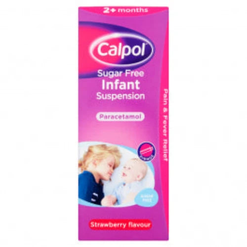 Calpol Infant 2+ Months Sugar Free 200ml Strawberry Flavour Oral Suspension