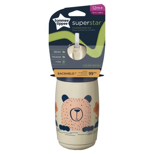 TOM TIP INSULATED STRAW CUP 12M+ 266ML