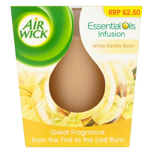 Air Wick Candle 105g White Vanilla Bean