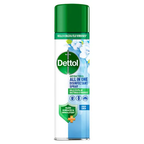 Dettol All-In-One Disinfectant Spray, Crisp Linen, 300ml
