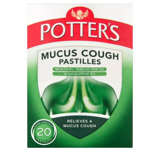 POTTERS MUCUS COUGH PASTILLES - 20 PASTILLES