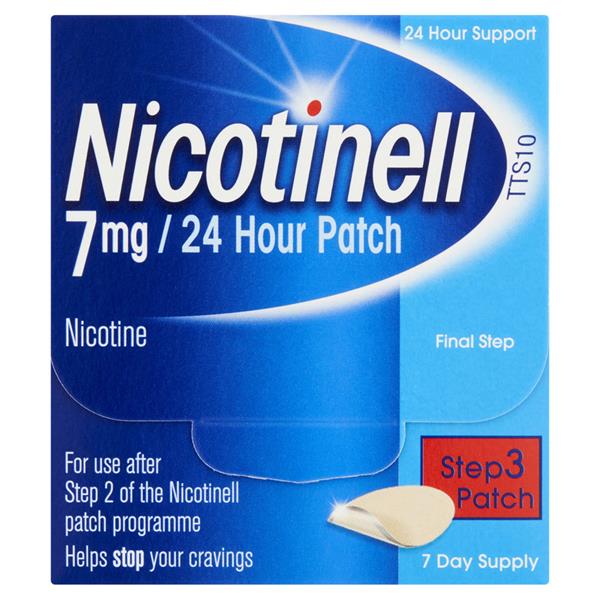 Nicotinell 7mg / 24 Hour Patch Step 3 Patch - 7 Patches