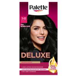 Palette Deluxe Permanent Hair Dye Deep Natural Black 1-0