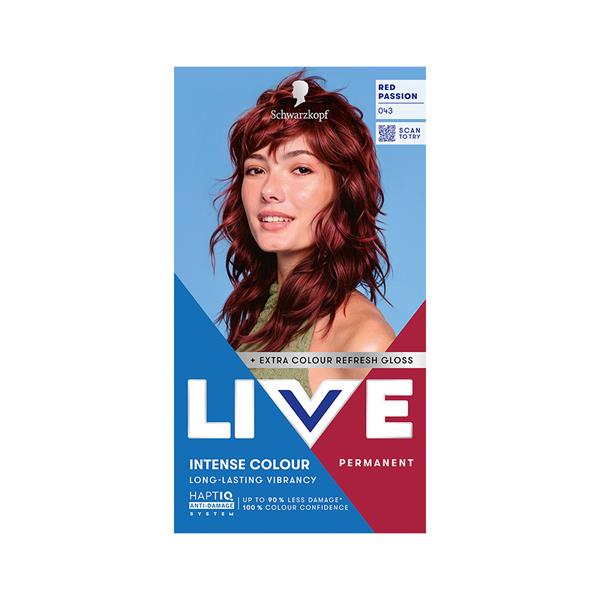 Schwarzkopf LIVE 043 Red Passion Permanent Hair Dye