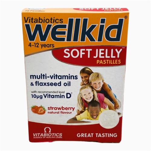 Vitabiotics Wellkid Soft Jelly 30 Pastilles 4-12 Years