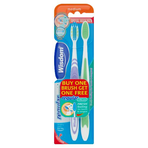 WISDOM REG FRESH MED TOOTHBRUSH