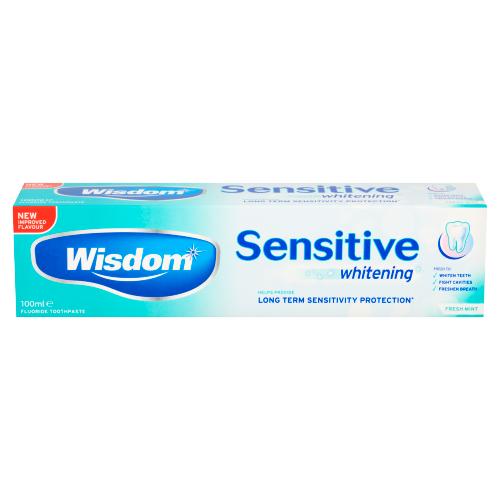 Wisdom 100ml Toothpaste Sensitive Whitening