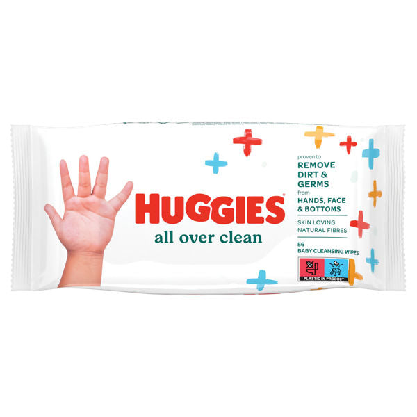 Huggies Baby All Over Claen 56 Wipes