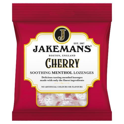 JAKEMANS MENTHOL LOZENGES CHERRY 73G