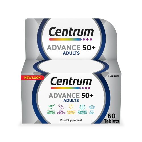 Centrum Advance 50+ A-Z 60 Tablets Multivitamins