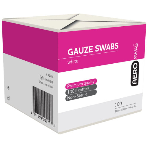 AERO 8PLY Gauze Swab 10X10CM 100