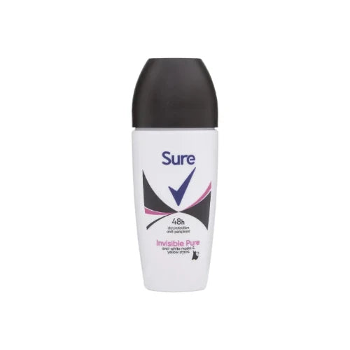 Sure 50ml Roll On Anti Perspirant Invisible Pure For Women 48 Hour