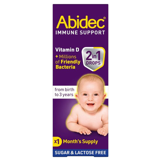 Abidec Immune Support 2 In 1 Drops 7.5ml From Birth To 3 Years