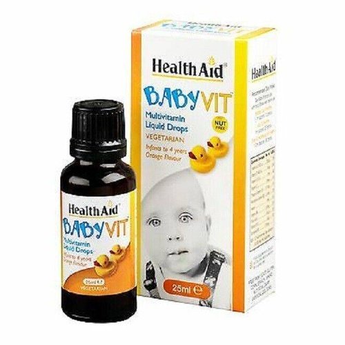 Health Aid Babyvit Multivitamin Liquid Drops Orange Flavour 25ml