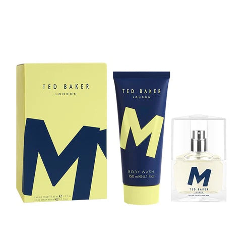 Ted Baker M 30ml Eau De Toilette Spray + 150ml Body Wash Gift Set 2023