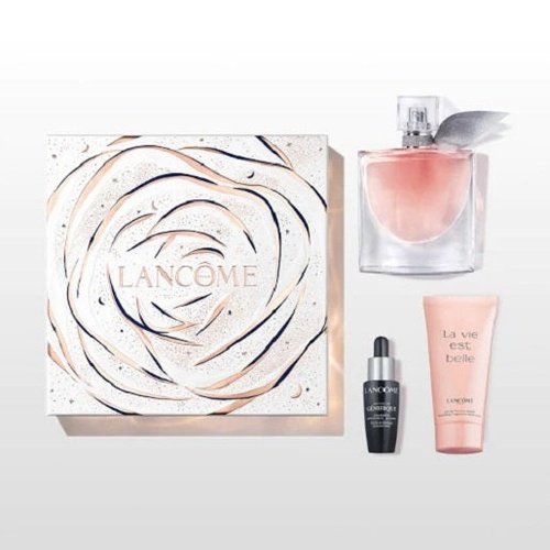 Lancome La Vie Est Belle 50ml EDP Spray + 50ml Body Lotion + 10ml Advanced Genifique Concentrate Gift Set 2023