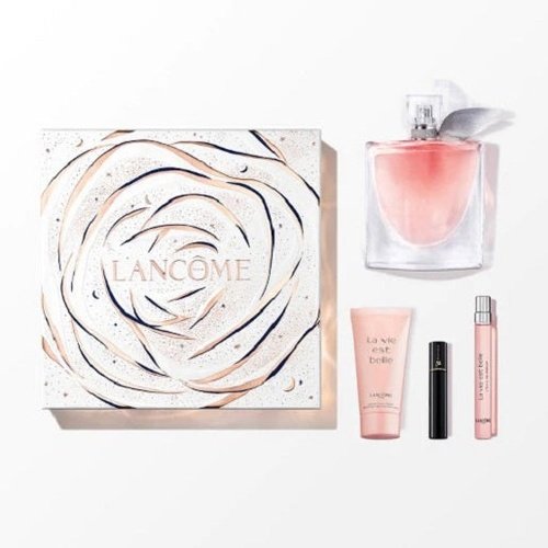 Lancome La Vie Est Belle 100ml EDP Spray + 10ml EDP Spray + 50ml Body Lotion + 2ml Hypnose Mascara Gift Set 2023